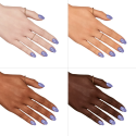 Esmalte Semilac 536 Go Argentina! sobre distintos tonos de piel