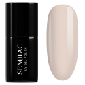 Esmalte semipermanente Semilac 583 Second Skin Nude, bote y muestra de color