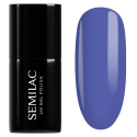 Esmalte semipermanente Semilac 602 Dark Jeans, bote y muestra de color