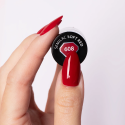 Muestra del esmalte Semilac 608 Soft Red sobre la uña