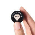 Muestra del esmalte Semilac 964 Jelly Nude sobre la uña