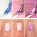 Esmalte Semilac 987 Cream Pink Glow: comparativa de tonos