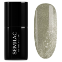 Esmalte semipermanente Semilac 407 Namaste All Year, bote y muestra de color