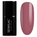 Esmalte semipermanente Semilac 471 Garden Soirée, bote y muestra de color