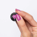 Muestra del esmalte Semilac 601 Neon Pink Punch sobre la uña