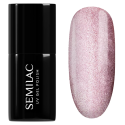 Esmalte semipermanente Semilac 663 Blush Gloss, bote y muestra de color