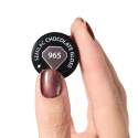 Muestra del esmalte Semilac 965 Chocolate Gloss sobre la uña