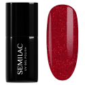 Esmalte semipermanente Semilac 026 My Love, bote y muestra de color