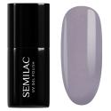 Esmalte semipermanente Semilac 375 Shimmer Stone Agate, bote y muestra de color
