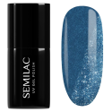 Esmalte semipermanente Semilac 409 Staying Hydrated, bote y muestra de color
