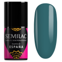 Esmalte semipermanente Semilac 480 Formentera, bote y muestra de color