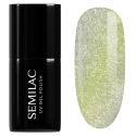 Esmalte semipermanente Semilac 483 The Fun One, bote y muestra de color