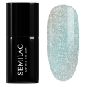 Esmalte semipermanente Semilac 485 The Nice One, bote y muestra de color