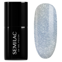 Esmalte semipermanente Semilac 486 The Brave One, bote y muestra de color