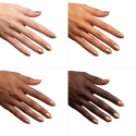 Esmalte Semilac 487 The It Girl sobre distintos tonos de piel