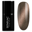Esmalte semipermanente Semilac 488 The Chic One, bote y muestra de color