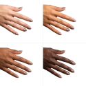 Esmalte Semilac 488 The Chic One sobre distintos tonos de piel