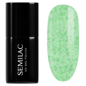 Esmalte semipermanente Semilac 494 Frozen Pistachios, bote y muestra de color