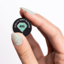 Muestra del esmalte Semilac 495 Mint Glacier sobre la uña