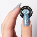 Muestra del esmalte Semilac 610 Frosty Christmas sobre la uña