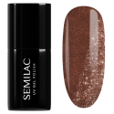 Esmalte semipermanente Semilac 654 Mindful, bote y muestra de color