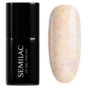 Esmalte semipermanente Semilac 920 Candy Butter, bote y muestra de color