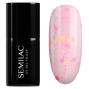 Esmalte semipermanente Semilac 931 Festival Vibes, bote y muestra de color