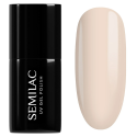 Esmalte semipermanente Semilac 584 Just Nude, bote y muestra de color