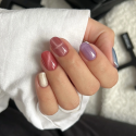 Manicura realizada con Semilac Semicopter 5en1: imán de cinco puntas