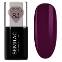 Semilac 830 Smart Builder Plum Wine 7 ml, bote y muestra de color