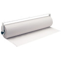 Portarrollos universal de ME Basics, fabricado en tubo lacado en blanco.
