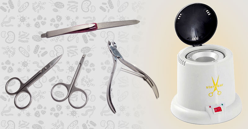 Esterilizador ultrasónico para herramientas de manicure o pedicure