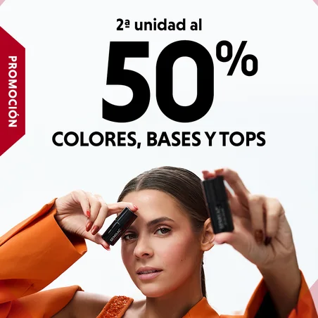 Promoción Semilac: 2ª unidad al 50% en colores, bases y tops
