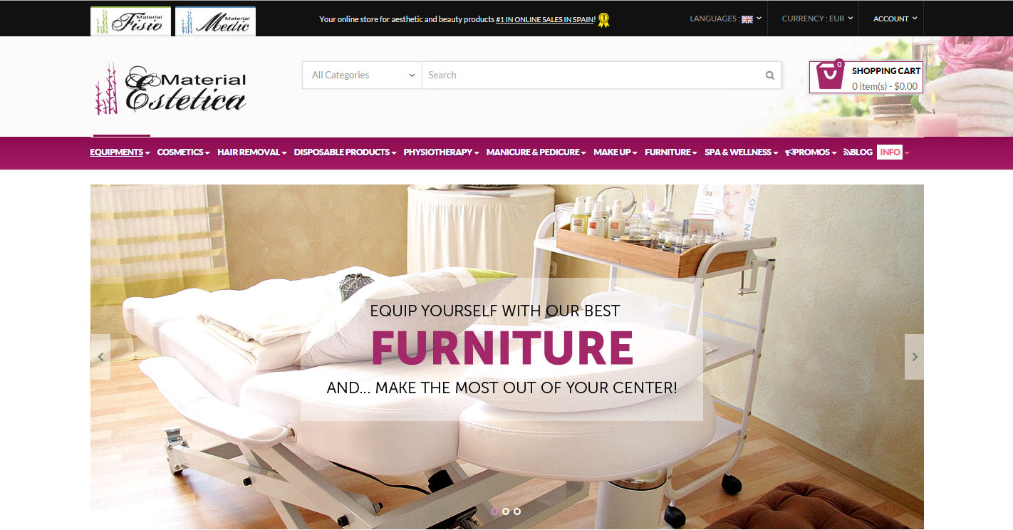 ¡Este 2015 renovamos página web: MaterialEstetica.com!